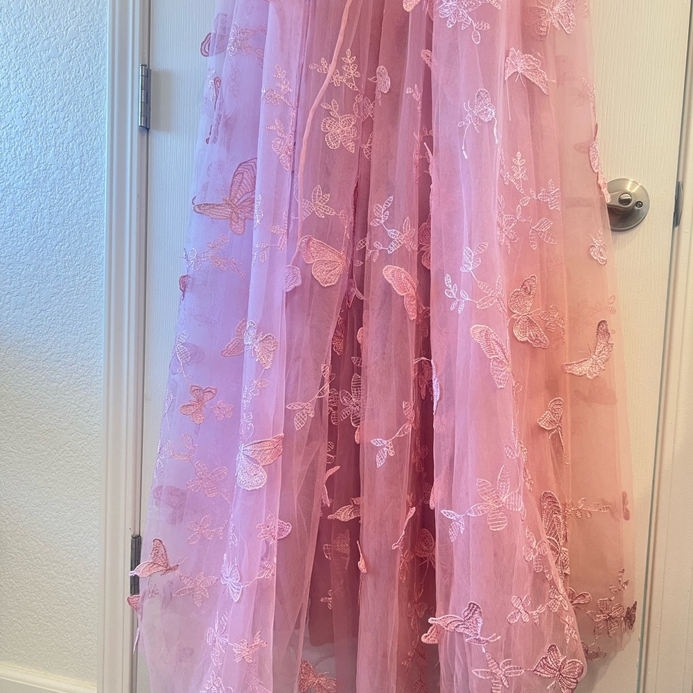 AW NWT A Line Sweetheart Butterfly Tully Dress - Picture 12 of 16